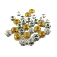 Perles rondelles en métal 8mm - Sans nickel, sans plomb et sans cadmium