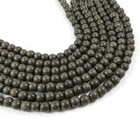 Grey Wooden Beads - Round Greywood Beads 6mm, 8mm or 10mm