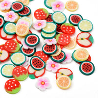 1800 fruit clay slice, Jewelry making, Nail art decoration