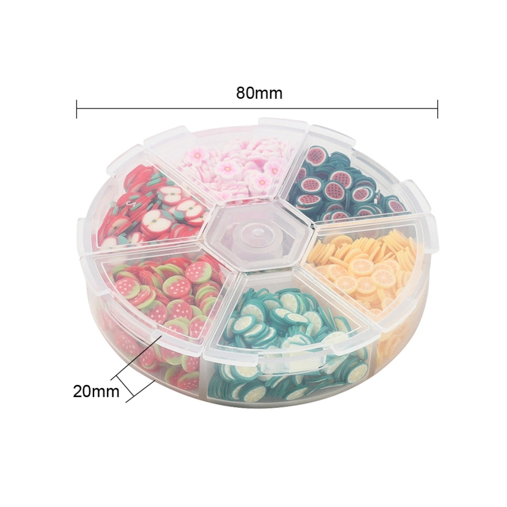 1800 fruit clay slice, Jewelry making, Nail art decoration