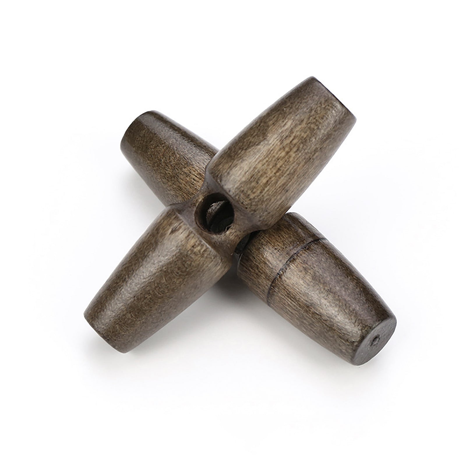 3 wooden brown toggle buttons - 30, 40 or 50mm