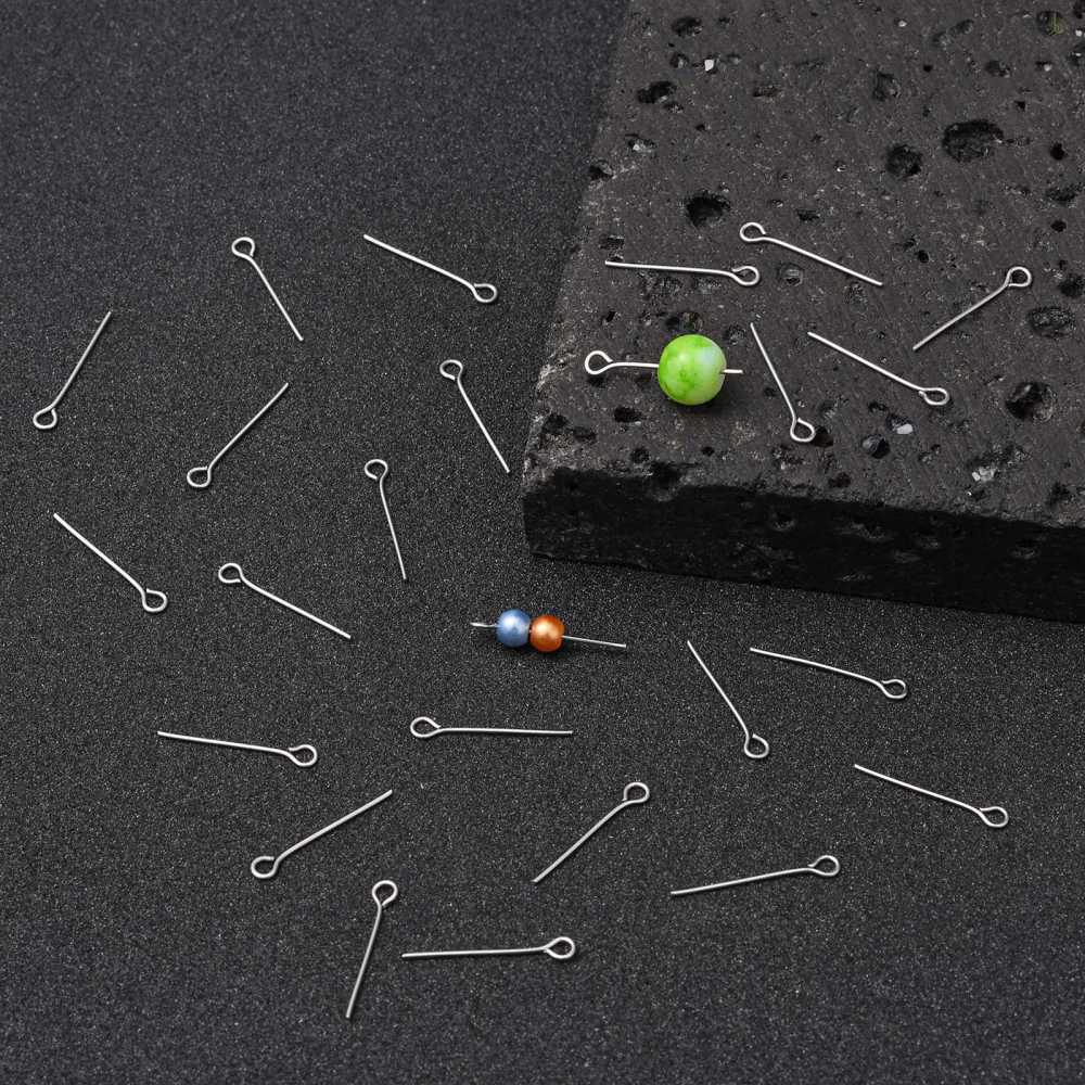 China Factory 304 Stainless Steel Eye Pins, Jewelry Making Findings 22  Gauge, 35x0.6mm, Hole: 2mm in bulk online 