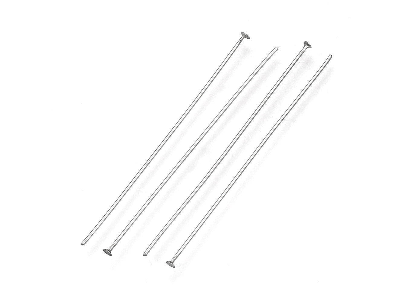 Stainless steel flat head pins - 30, 40 or 50mm - Hypoallergenic jewelry findings