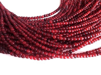 Red horn beads 4-5mm - eco friendly and natural horn beads