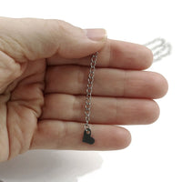 Extensions pour bijoux en acier inoxydable - Chaine de 60mm avec breloque coeur