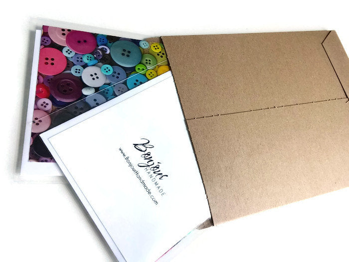 Yarn Balls greeting card - Blank notecard for Knitting Lovers