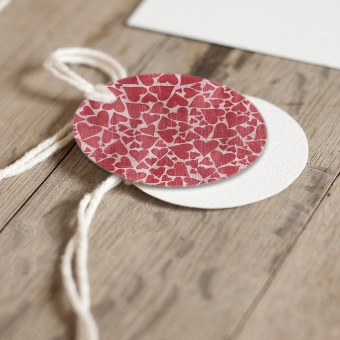 Handmade with love printable tags - One and half inch round - Digital