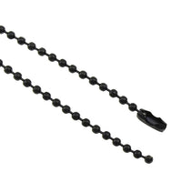 Black Stainless Steel Ball Chain 2.5mm - 23.5 inch