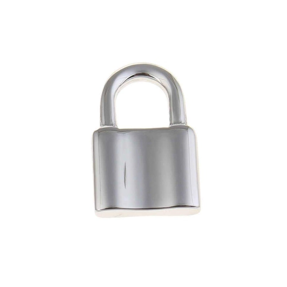 Lock pendant stainless steel 3D charms 12x19mm