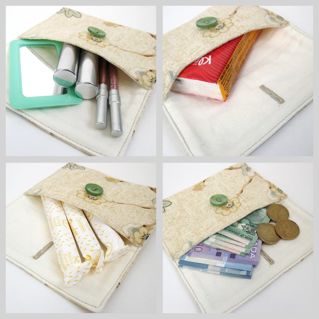 Button Pouch Sewing Pattern and Tutorial