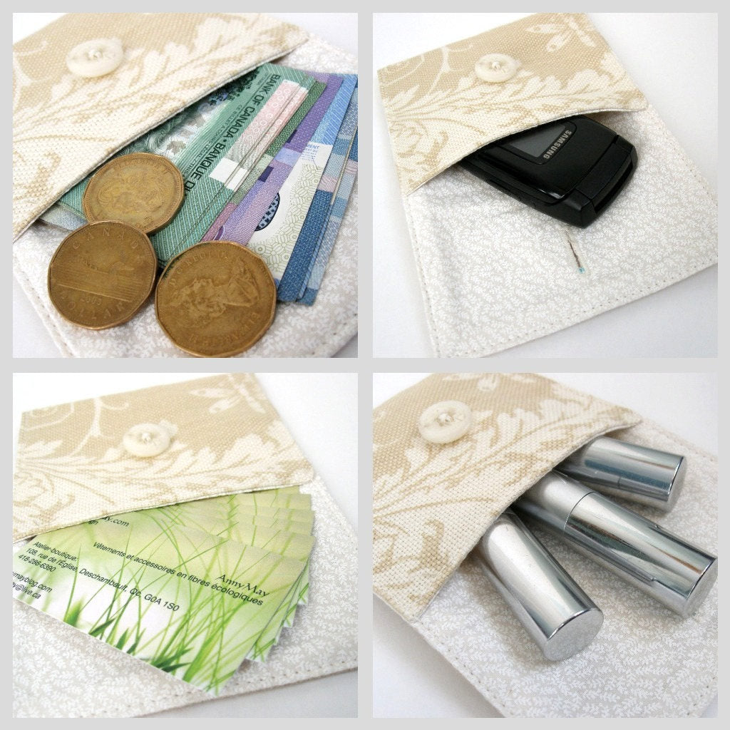 Button Pouch Sewing Pattern and Tutorial