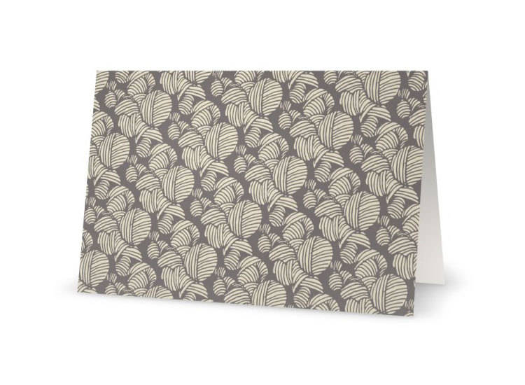 Yarn Balls greeting card - Blank notecard for Knitting Lovers
