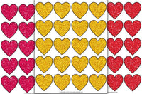 Glitter Hearts Digital Collage Sheet 2 inch