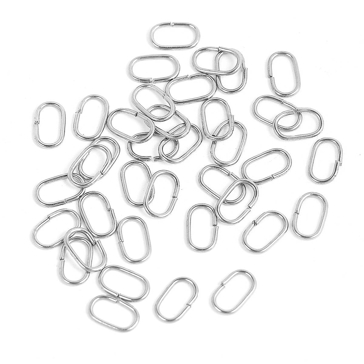Stainless steel oval jump rings 7, 8 or 10mm