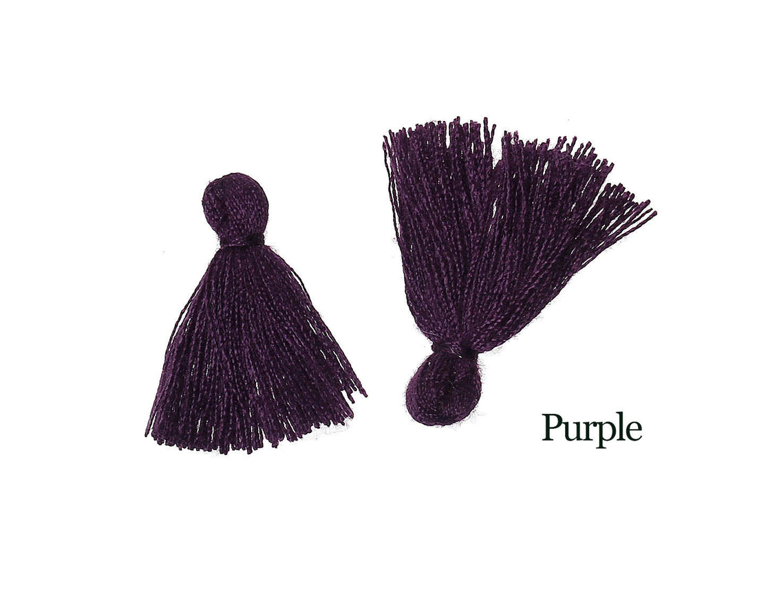10 Boho Cotton Tassel 25-30mm long