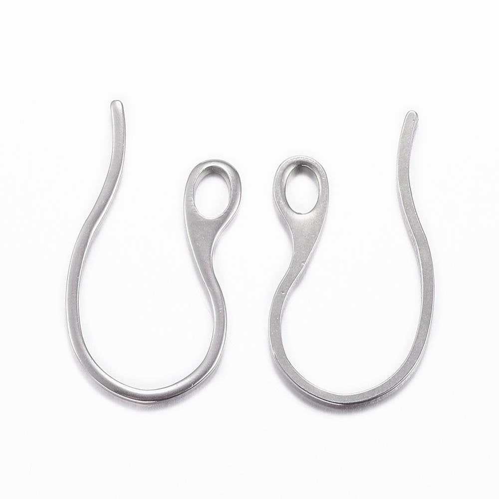 10 pièces (5 paires) crochets pour boucle d'oreille en acier inoxydable hypoallergénique