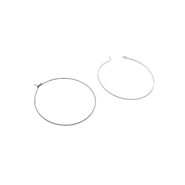 Stainless steel hoops 30pcs (15 pairs) - 5 size available