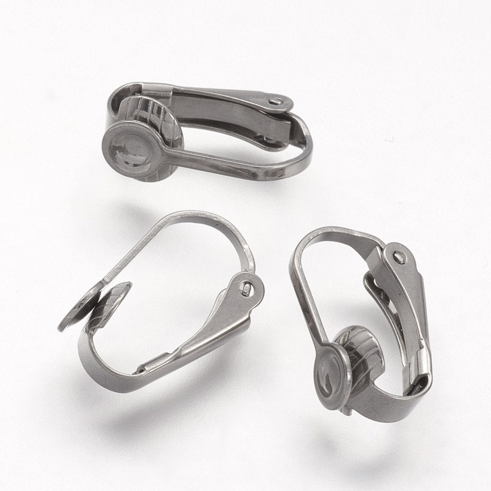 Iron Clip Earring Findings Brass Clip Earring Pads Earring - Temu