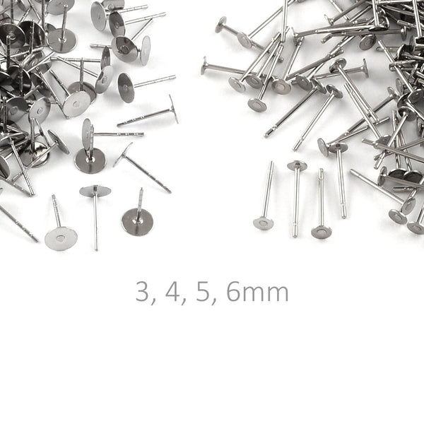 Hypoallergenic earring findings for jewelry making