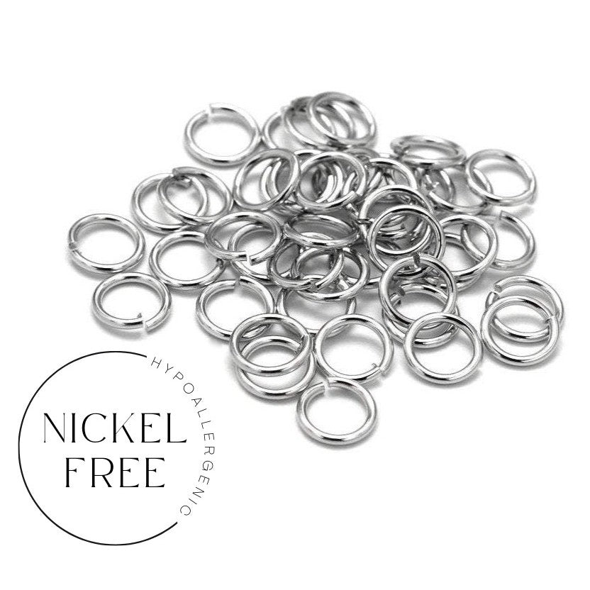Brass jump ring 5mm, 7mm - 100pcs - Nickel free, lead free and cadmium free