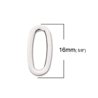Hypoallergenic Silver Oval JumpRings 16mm - 5pcs Stainless Steel Closed Jump Rings
