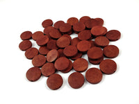 Wood Beads Flat Round 20mm - Choose your color