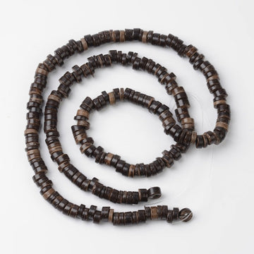 Coconut beads - eco friendly rondelle beads 9mm - 100pcs