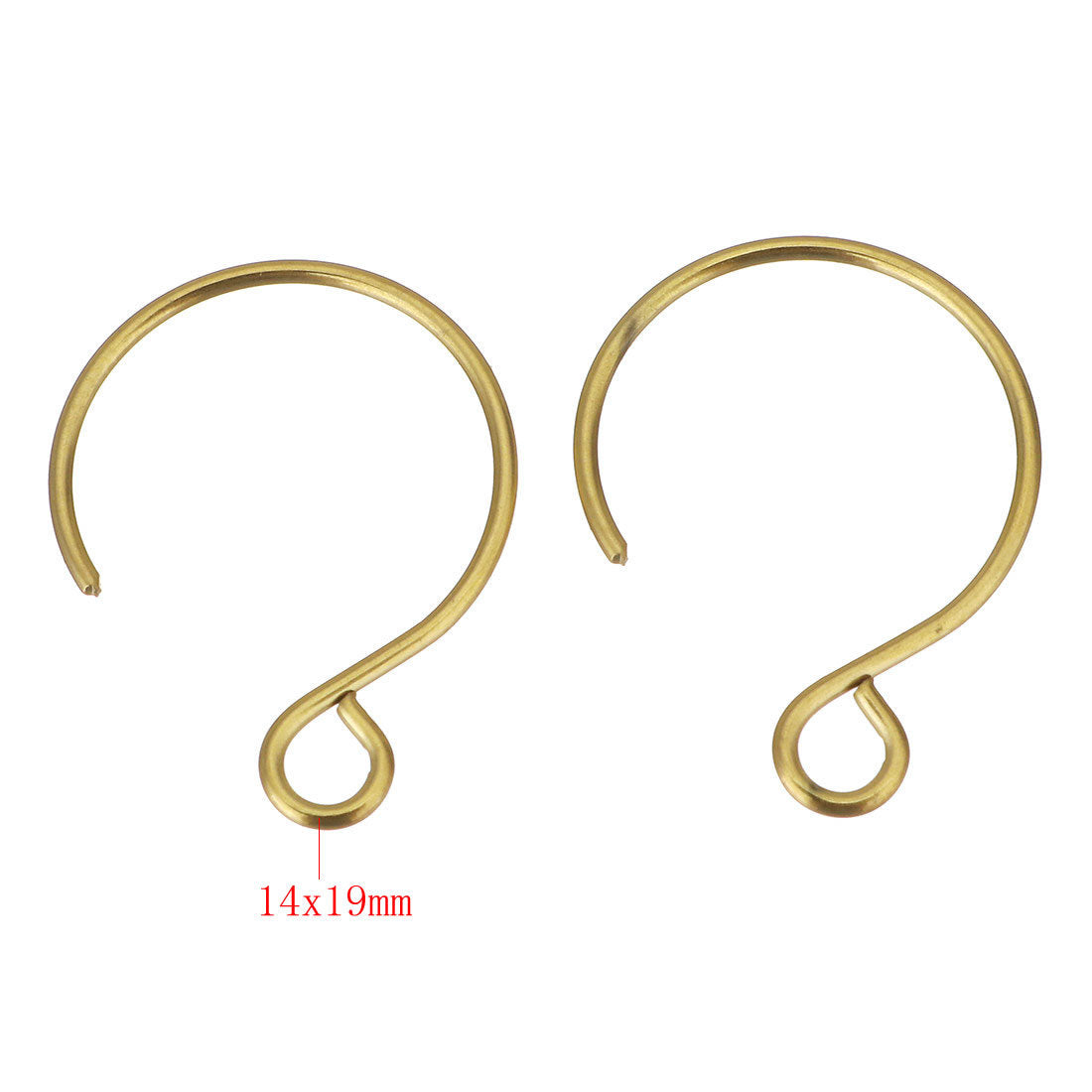 Earring Hooks Gold Plated French Ear Wires Fish Hook Earrings 100 pcs DIY  Craft | eBay