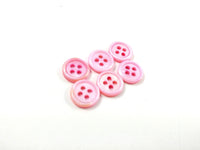 Mother of pearl buttons - 10mm buttons - set of 6 shell buttons - blue, green, pink, yellow, orange or white