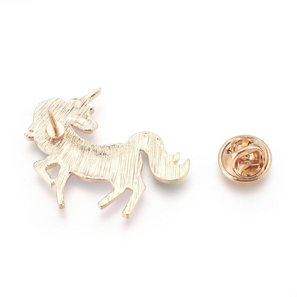 Unicorn enamel pin, little brooch for unicorn lover