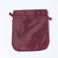 Satin pouch bag with gold sun