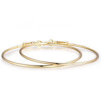 Big brass hoops - Nickel free, lead free and cadmium free earwire