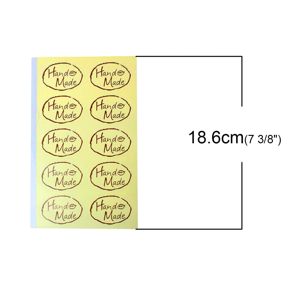 Handmade tags - Set of 20 stickers label