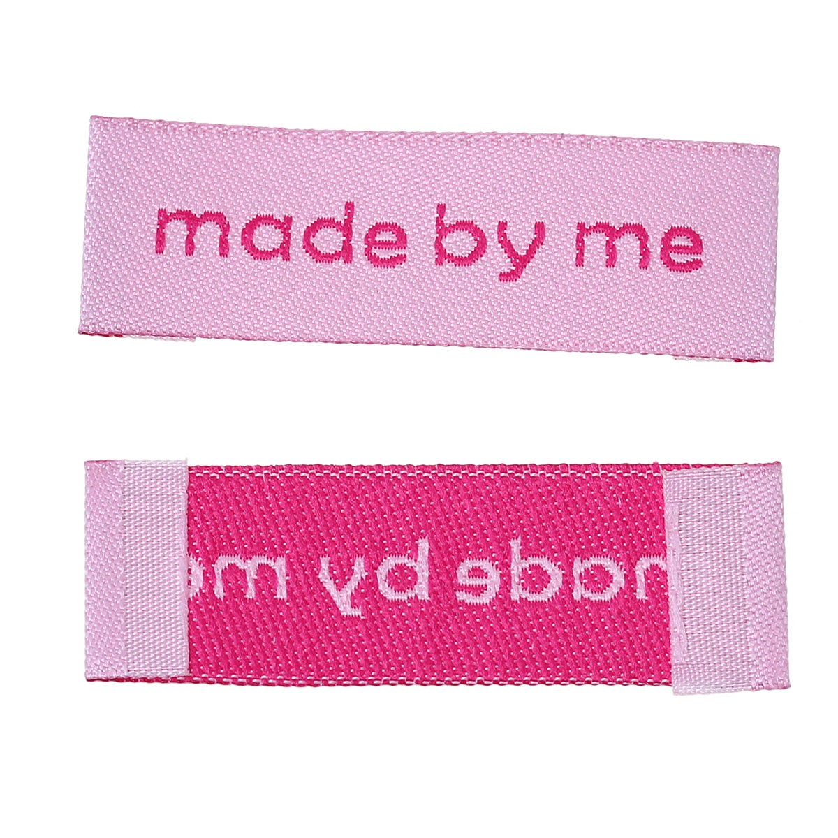 10 Pink woven printed sewing labels - different styles for choice