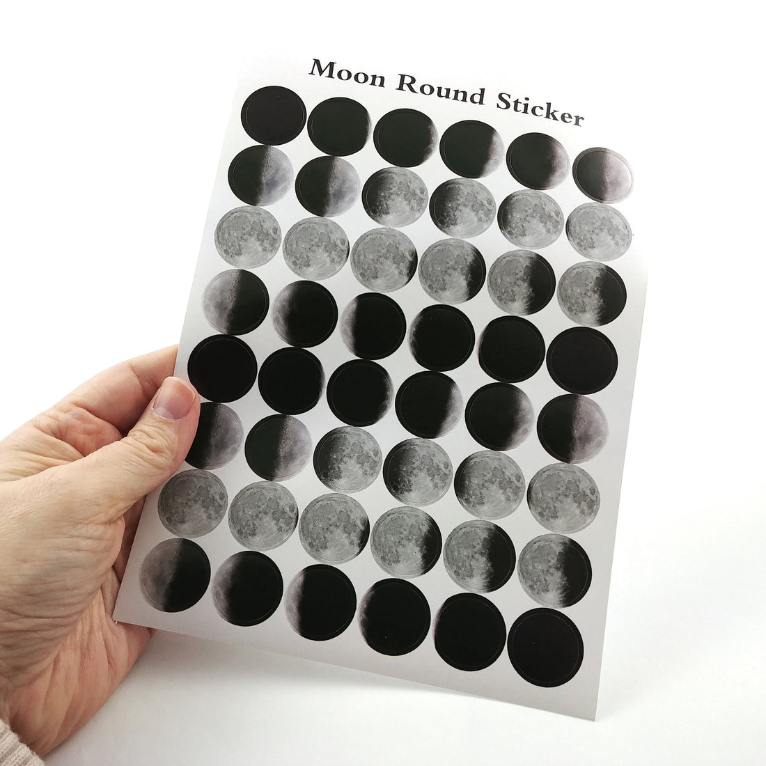Moon sticker sheet