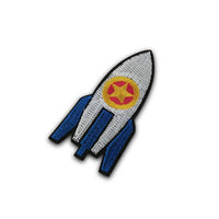 Rocket iron on patches, embroidered patch, sew on patch
