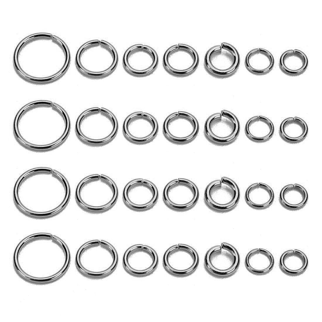 Stainless steel jump rings, Hypoallergenic silver jump ring, 3, 5, 6, 7 or 8mm, Jewelry findings