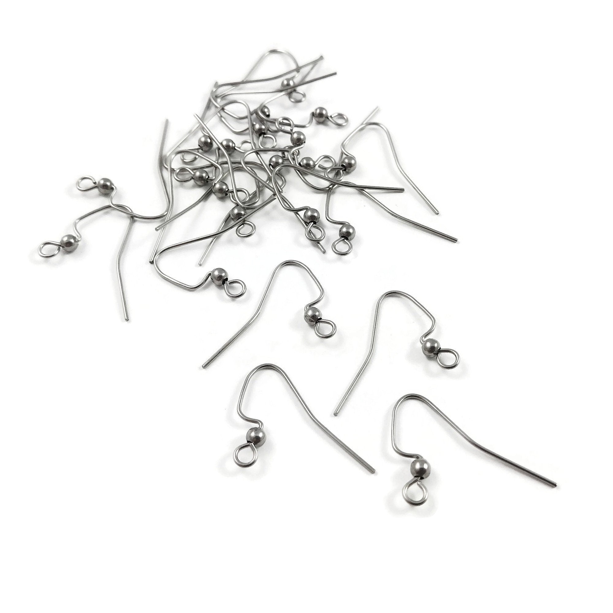 40 Pcs Stainless Steel Leverback Earring Findings 5 Colors French Earring  Hooks Leverback Ear Wires Earring Hooks Ear