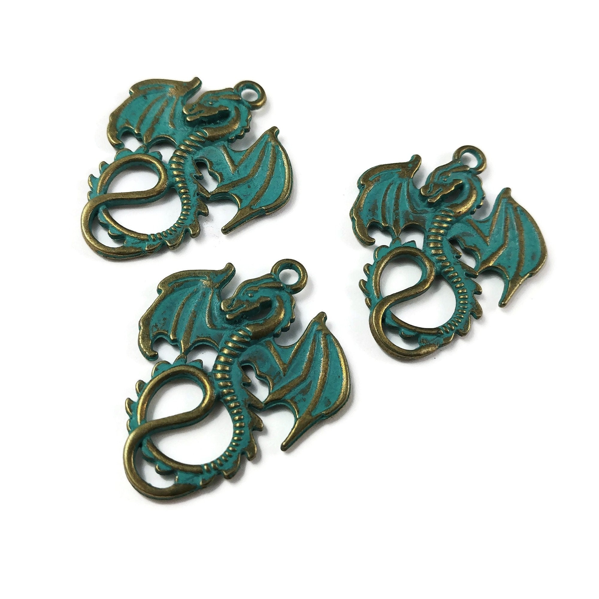 WZNB 5Pcs 43x41mm Dragon Charms for Jewelry Making Alloy Chameleon Pendant  Diy Earring Necklace Handmade Accessories Supplies - AliExpress