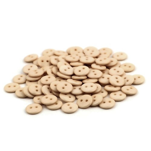 25 resin sewing buttons 10mm - Pick your color: blue, red, pink, purple, grey, beige