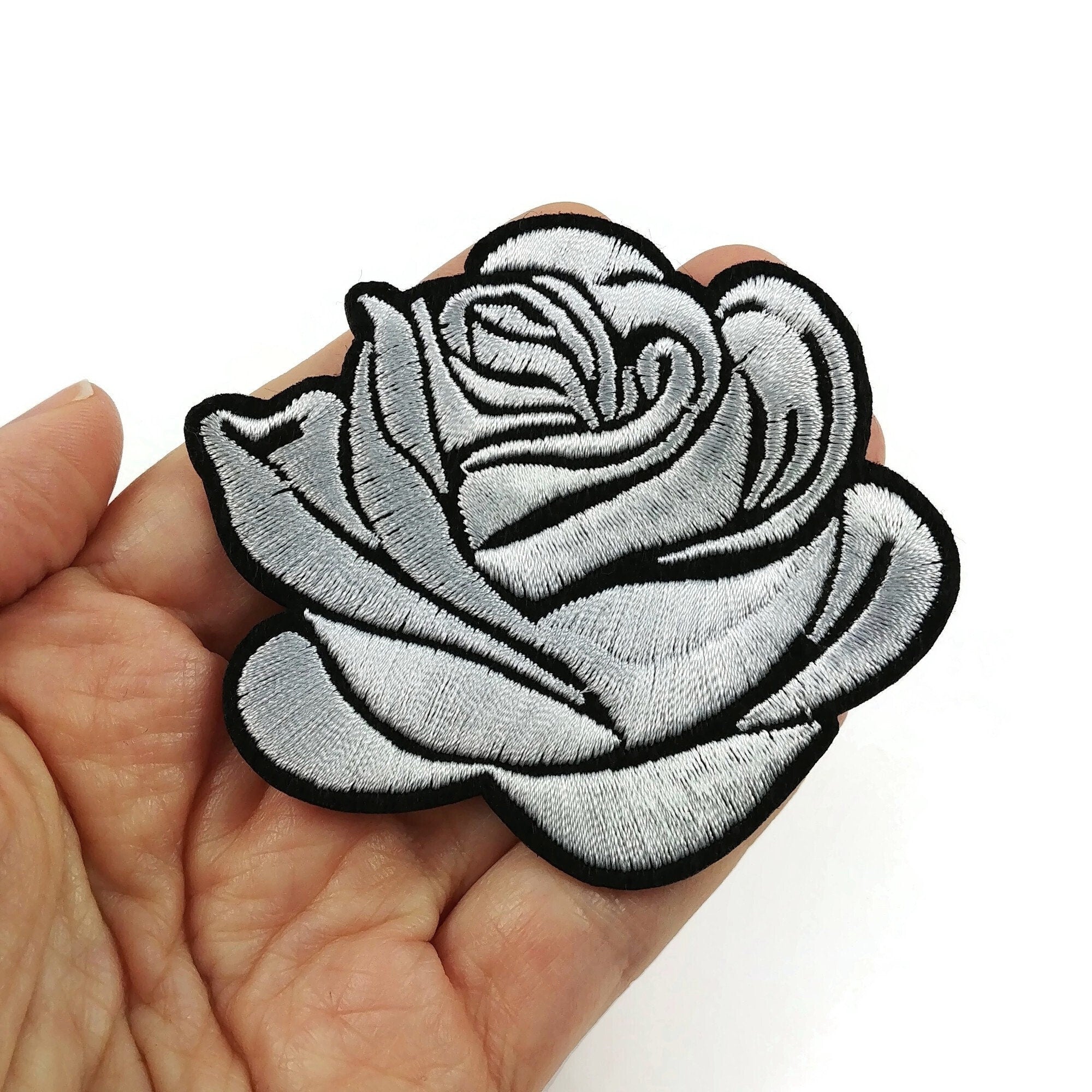 Iron On Fabric Stickers, Rose