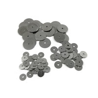 200 surgical stainless steel heishi beads, flat spacer beads, Silver metal beads for jewelry making