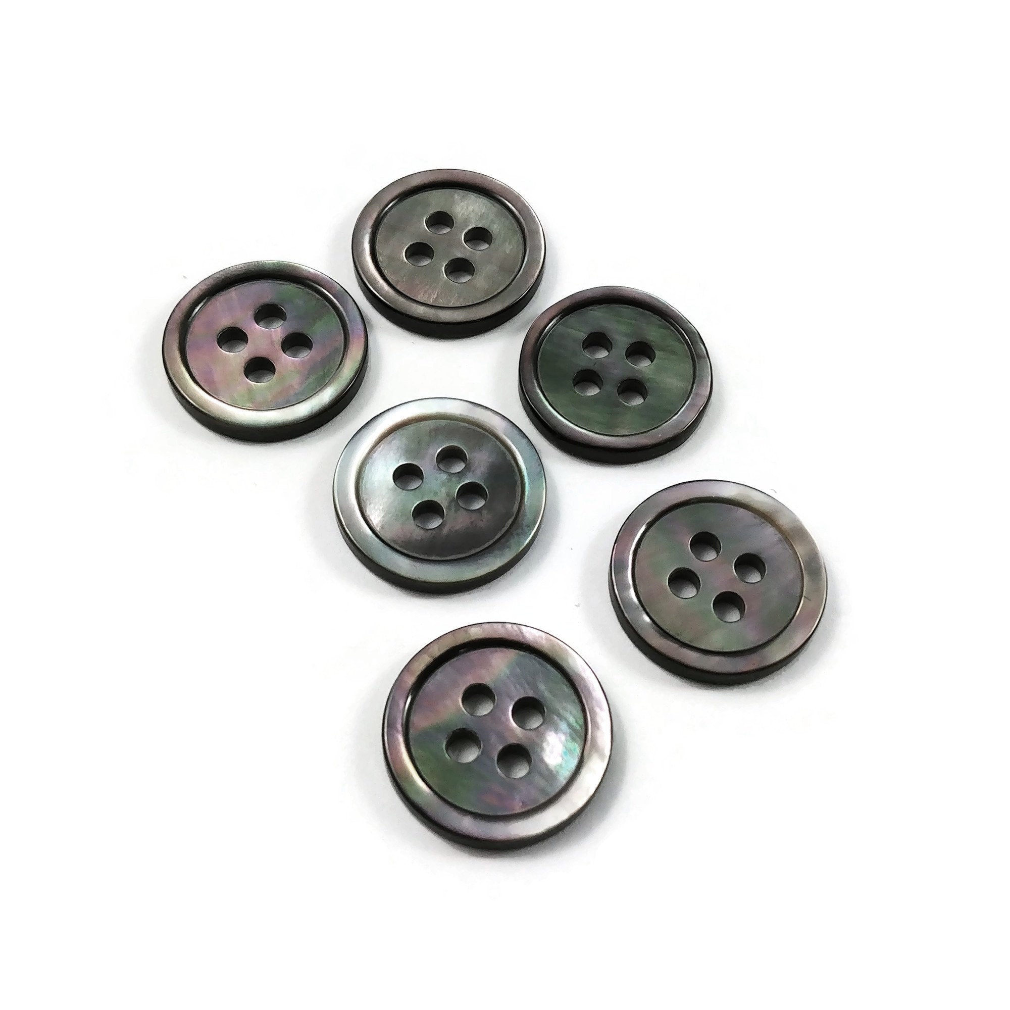 11mm / 10mm Uv Pearl Buttons For Sewing High Grade Fashion Buttons