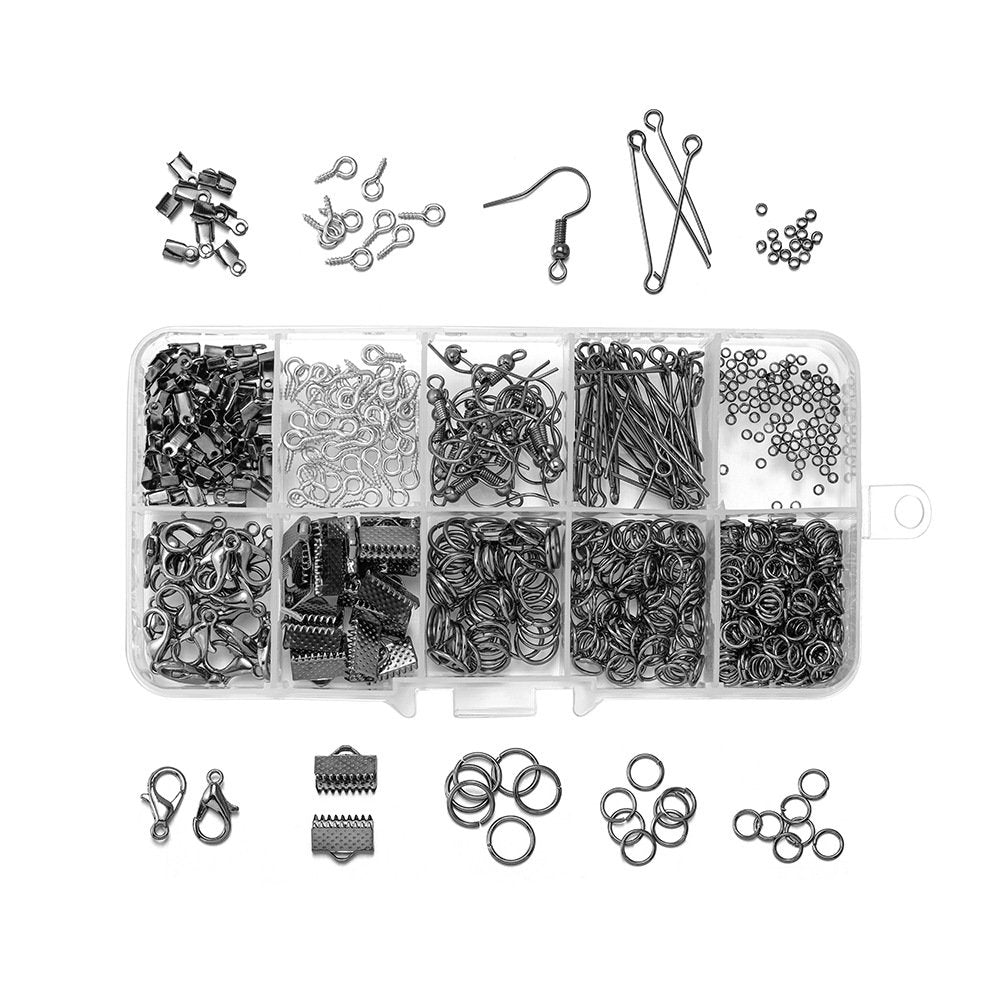 Jewelry making starter kit, 710pcs, Hypoallergenic nickel free findings