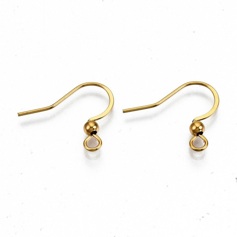Earring Hook Hardware Rose Gold Surgical Hypoallergenic Steel