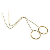18K gold plated chain earwire, Hypoallergenic nickel free ear thread, Circle, heart or drop connector 
