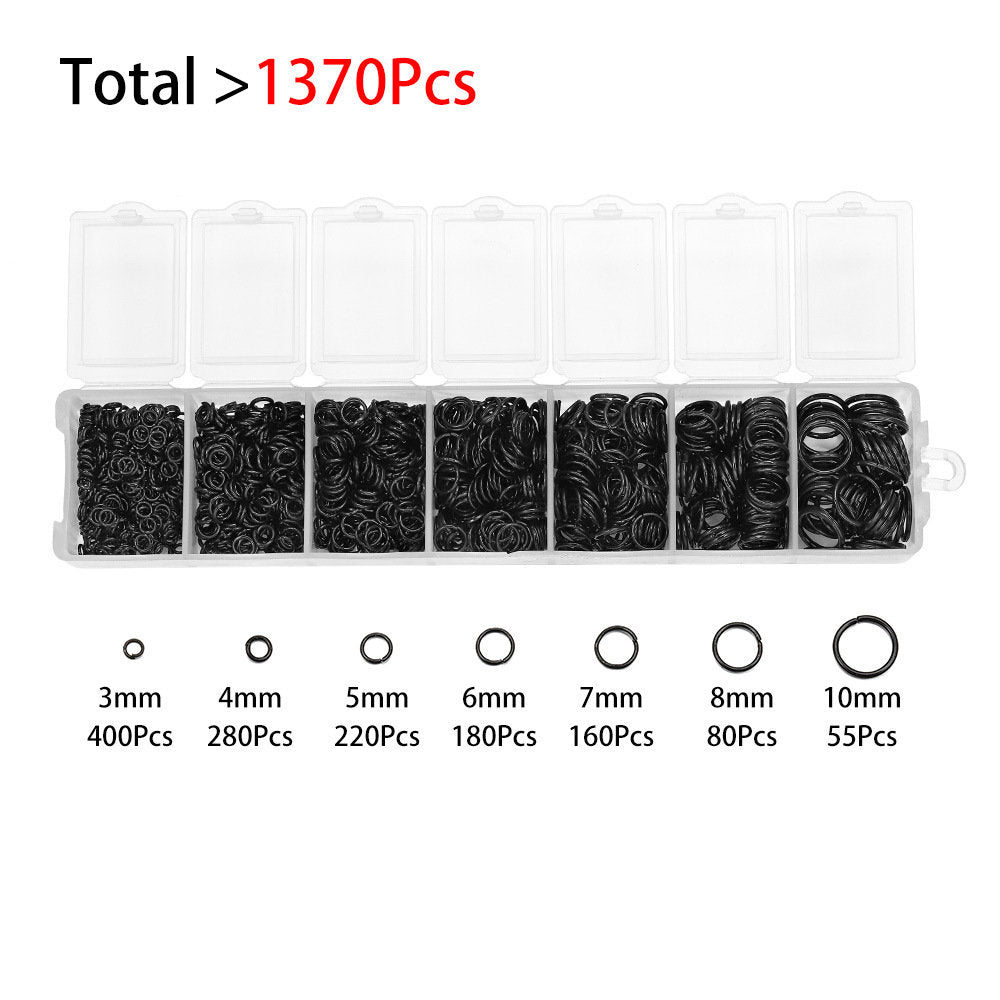 400pcs Hypoallergenic Earring Hooks Kit with Jump Rings and Rubber