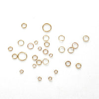 Gold jump ring kit, 1415pcs assorted sizes, Nickel free jewelry findings, 4mm 5mm 6mm 7mm 8mm 10mm