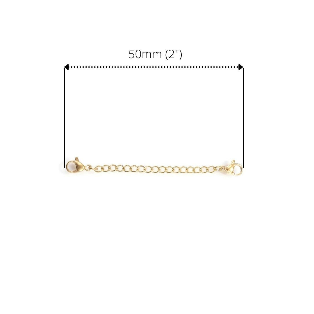Necklace Extender - 14k Solid Gold Necklace Extender - Adjustable Extension  Chain