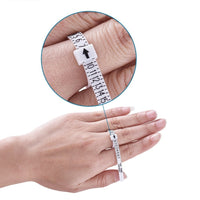Reusable US Ring Sizer, Adjustable multisizer tool, Half and Half Sizes, Flexible Plastic Ring Sizer